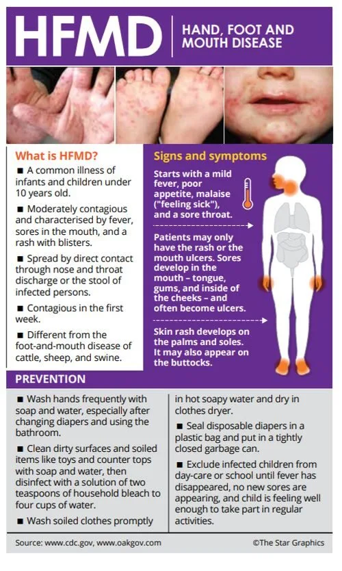 HFMD atau Penyakit Tangan, Kaki dan Mulut