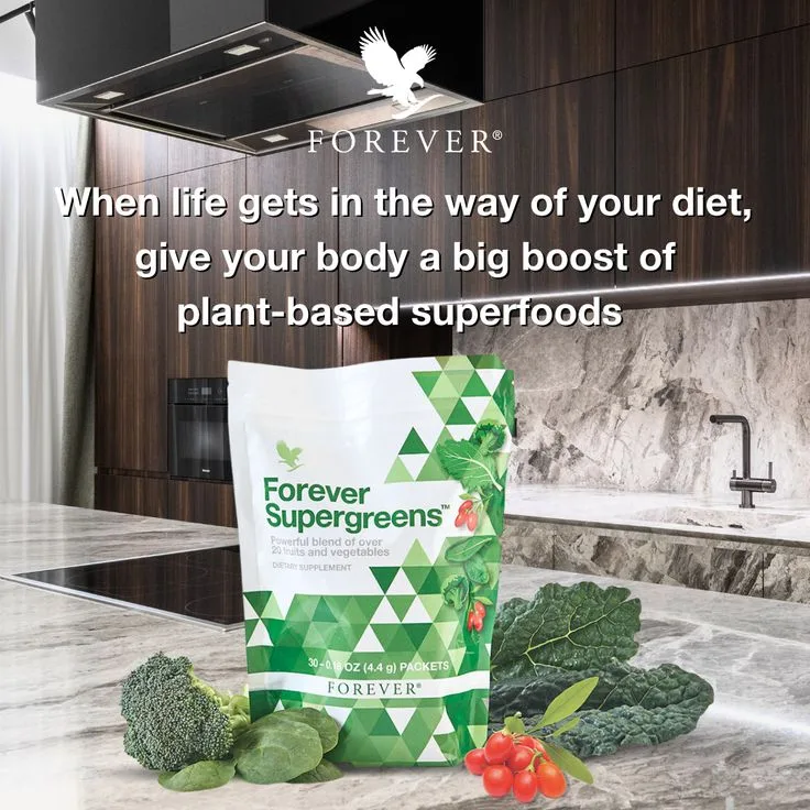 Kaya Antioksidan dengan Gabungan Lebih 20 jenis Sayuran Hijau dan Buah-Buahan dalam Forever Supergreens