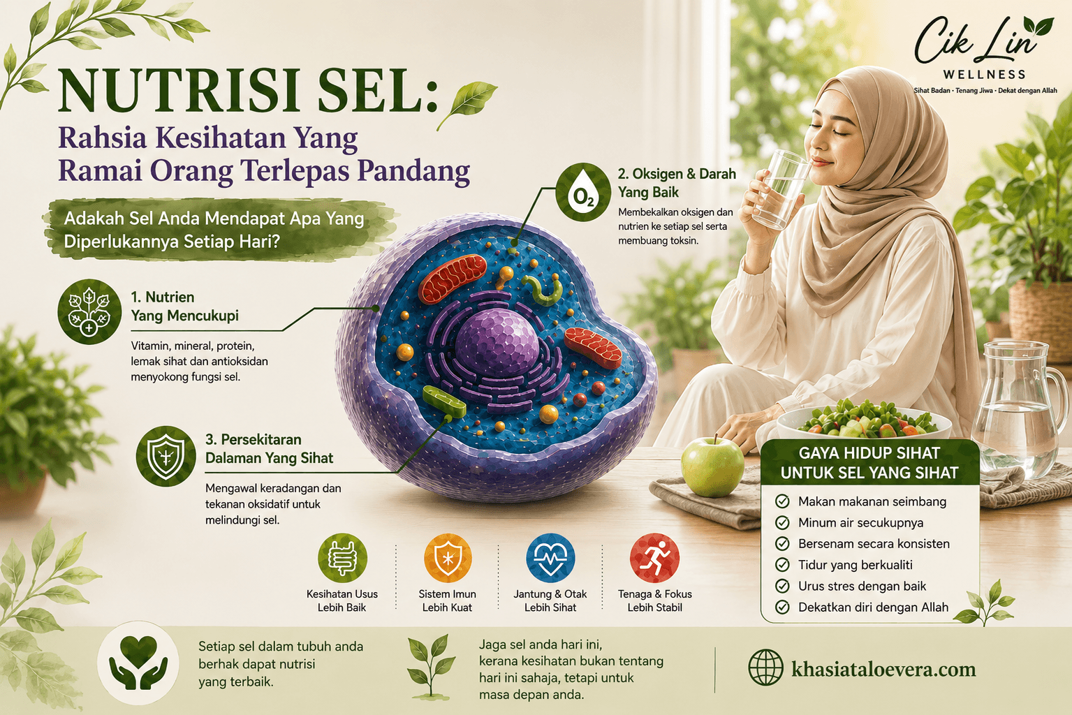 Nutrisi Sel: Rahsia Kesihatan Yang Ramai Orang Terlepas Pandang – Adakah Sel Anda Mendapat Apa Yang Diperlukannya Setiap Hari?