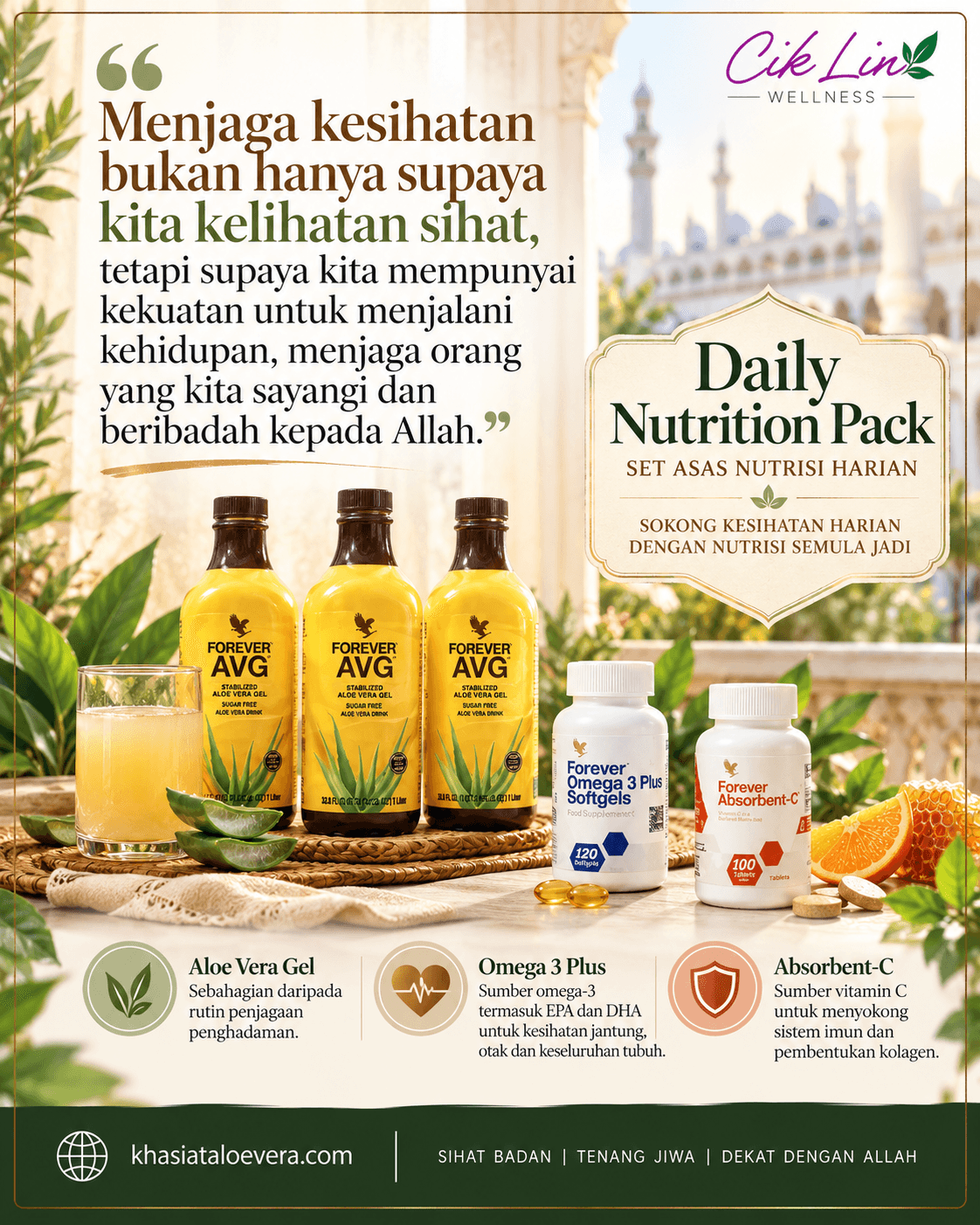 Daily Nutrition Pack: 3 Nutrisi Asas Untuk Menyokong Kesihatan Harian