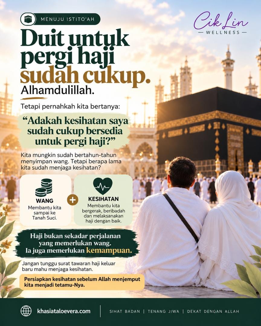 Duit Untuk Pergi Haji Dah Cukup, Tapi Kesihatan Aku Dah OK Ke?