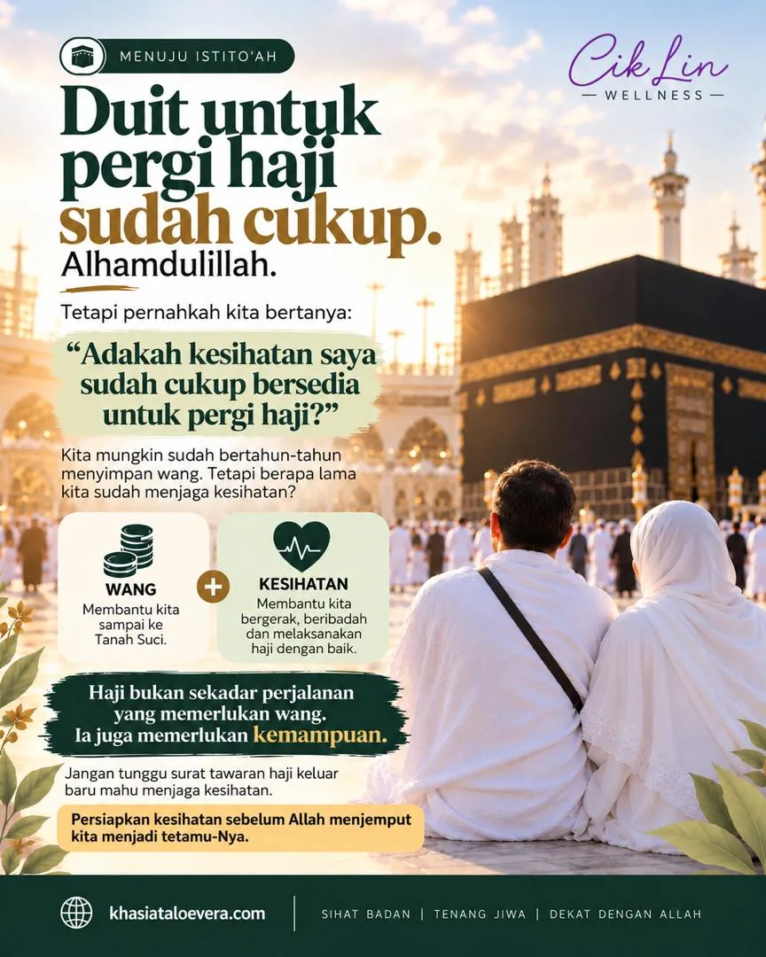 Duit Untuk Pergi Haji Dah Cukup, Tapi Kesihatan Aku Dah OK Ke?